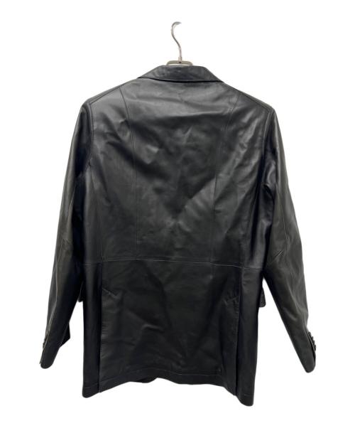 Paul Stuart（ポールスチュアート）Paul Stuart (ポールスチュアート) ラムレザージャケット ブラック サイズ:Ｌの古着・服飾アイテム