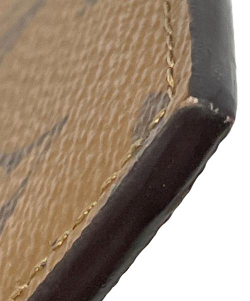 LOUIS VUITTON（ルイ ヴィトン）LOUIS VUITTON (ルイ ヴィトン) モノグラム・リバース スリム パース ベージュ×ブラックの古着・服飾アイテム