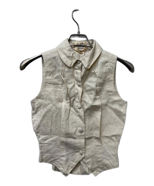 HERMES（エルメス）HERMES (エルメス) リネンブラウスセットアップ アイボリー サイズ:３８の古着・服飾アイテム