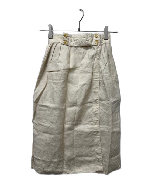 HERMES（エルメス）HERMES (エルメス) リネンブラウスセットアップ アイボリー サイズ:３８の古着・服飾アイテム