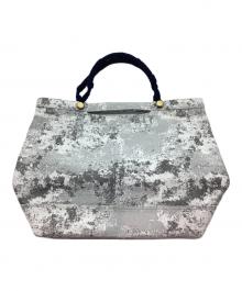 MANIUNO（マニウノ）の古着「トートバッグ」｜ホワイト×グレー