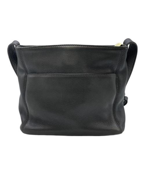 COACH（コーチ）COACH (コーチ) レザーショルダーバッグ ネイビーの古着・服飾アイテム