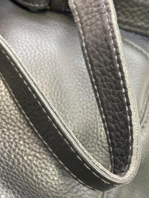 COACH（コーチ）COACH (コーチ) レザーショルダーバッグ ネイビーの古着・服飾アイテム