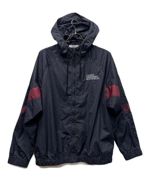 ROTT WEILER（ロットワイラー）ROTT WEILER (ロットワイラー) ナイロンジャケット ネイビー×レッド サイズ:Ｌの古着・服飾アイテム