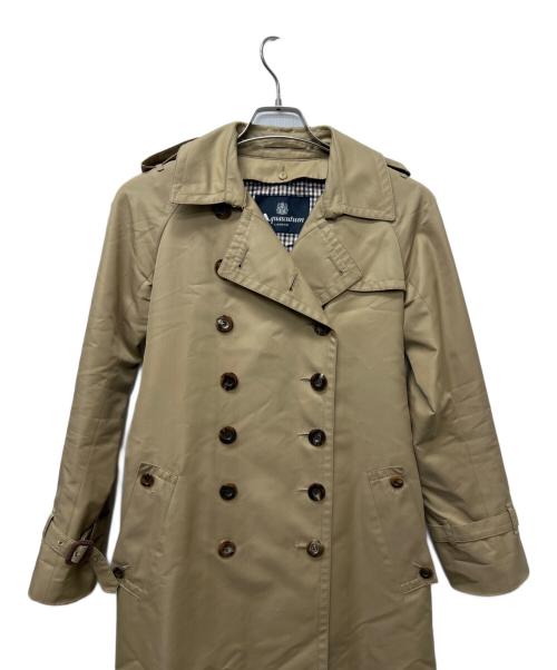 Aquascutum（アクアスキュータム）Aquascutum (アクアスキュータム) ライナー付トレンチコート ベージュ×ブルー サイズ:６の古着・服飾アイテム
