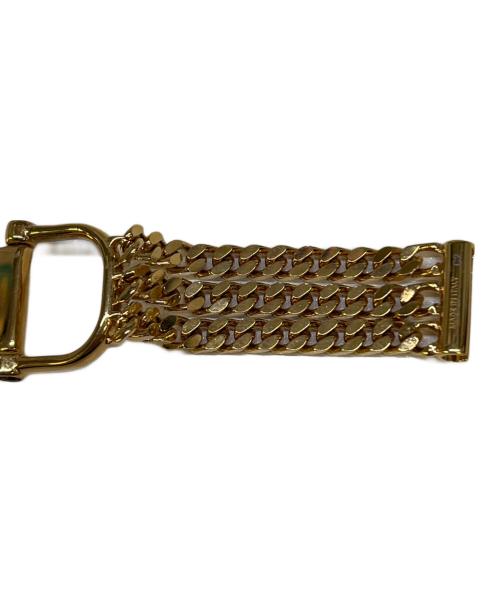 CELINE（セリーヌ）CELINE (セリーヌ) プレート＆チェーン ブレスレット ゴールドの古着・服飾アイテム