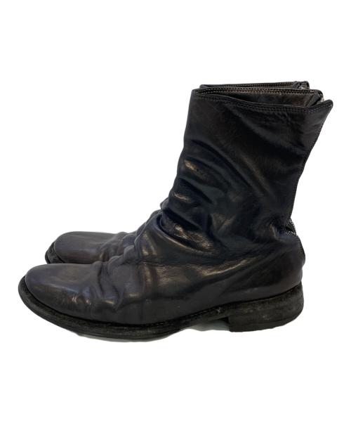 GUIDI（グイディ）GUIDI (グイディ) バックジップブーツ ブラック サイズ:SIZE 43 1/2の古着・服飾アイテム