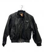 B's Leatherバイカーズレザー）の古着「レザージャケット」｜ブラック
