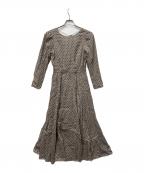 ne quittez pasヌキテパ）の古着「長袖ワンピース」｜ブラウン