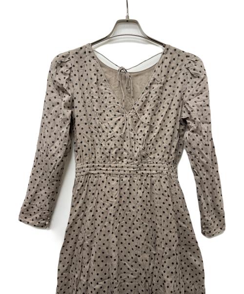 ne quittez pas（ヌキテパ）ne quittez pas (ヌキテパ) 長袖ワンピース ブラウン サイズ:FREEの古着・服飾アイテム