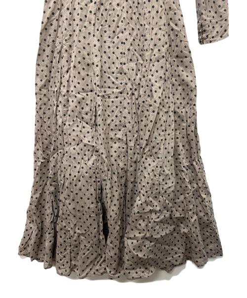 ne quittez pas（ヌキテパ）ne quittez pas (ヌキテパ) 長袖ワンピース ブラウン サイズ:FREEの古着・服飾アイテム