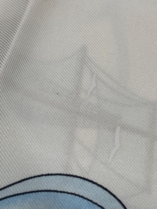 HERMES（エルメス）HERMES (エルメス) スカーフ レッド×ホワイトの古着・服飾アイテム