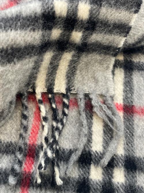 Burberry's（バーバリー）Burberry's (バーバリー) カシミヤマフラー グレーの古着・服飾アイテム