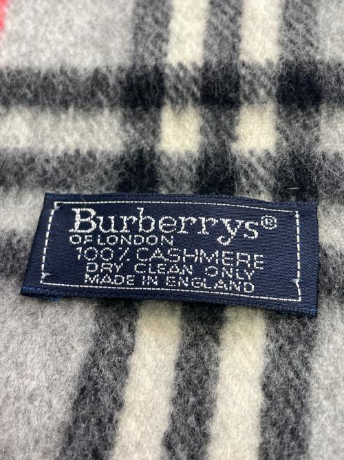Burberry's（バーバリー）Burberry's (バーバリー) カシミヤマフラー グレーの古着・服飾アイテム