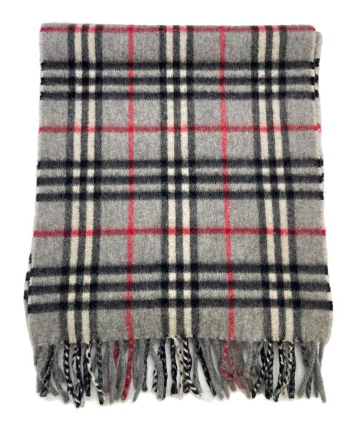 Burberry's（バーバリー）Burberry's (バーバリー) カシミヤマフラー グレーの古着・服飾アイテム