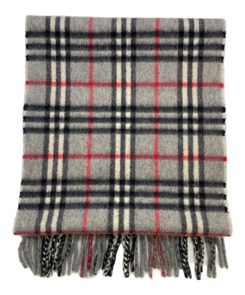 Burberry's（バーバリー）Burberry's (バーバリー) カシミヤマフラー グレーの古着・服飾アイテム