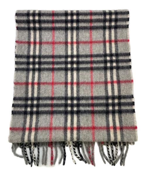 Burberry's（バーバリー）Burberry's (バーバリー) カシミヤマフラー グレーの古着・服飾アイテム