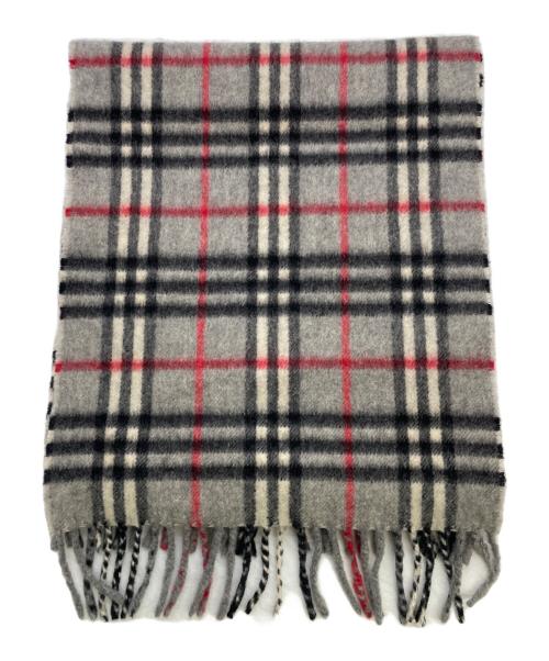 Burberry's（バーバリー）Burberry's (バーバリー) カシミヤマフラー グレーの古着・服飾アイテム