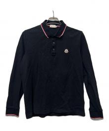 MONCLER（モンクレール）の古着「長袖ポロシャツ」｜ブラック