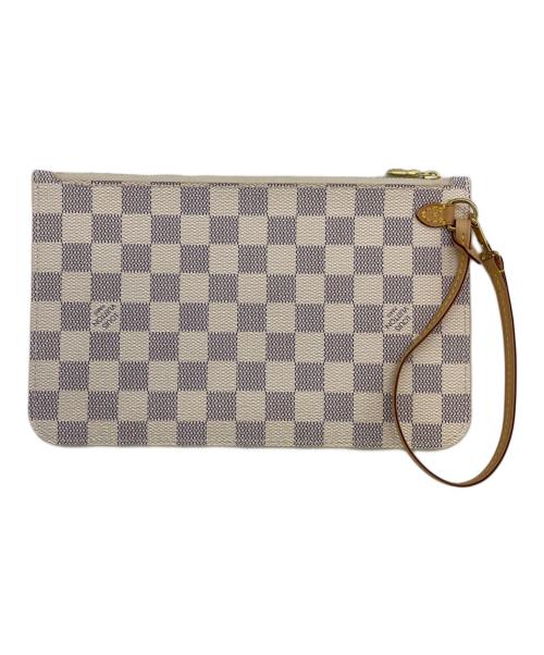 LOUIS VUITTON（ルイ ヴィトン）LOUIS VUITTON (ルイ ヴィトン) ネヴァーフルMMポーチ ホワイト×パープル サイズ:MMサイズの古着・服飾アイテム