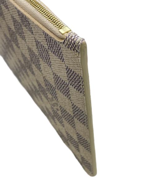 LOUIS VUITTON（ルイ ヴィトン）LOUIS VUITTON (ルイ ヴィトン) ネヴァーフルMMポーチ ホワイト×パープル サイズ:MMサイズの古着・服飾アイテム