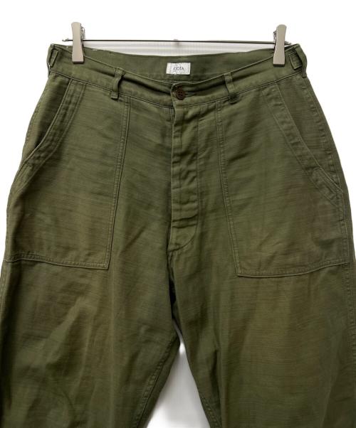 CIOTA（シオタ）CIOTA (シオタ) URBAN RESEARCH (アーバンリサーチ) ベイカーパンツ カーキ サイズ:５の古着・服飾アイテム