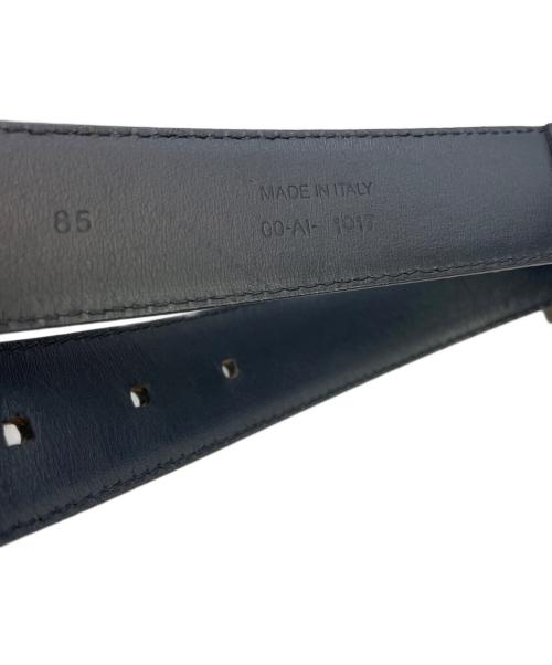 DIOR HOMME（ディオール オム）DIOR HOMME (ディオール オム) レザーベルト ブラックの古着・服飾アイテム