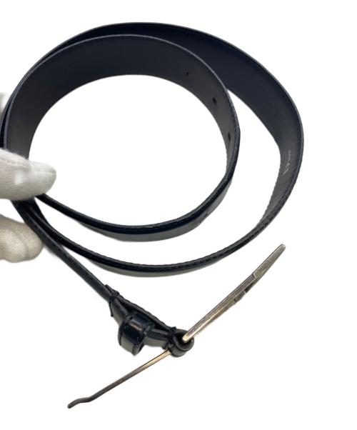 DIOR HOMME（ディオール オム）DIOR HOMME (ディオール オム) レザーベルト ブラックの古着・服飾アイテム