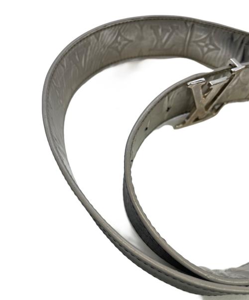 LOUIS VUITTON（ルイ ヴィトン）LOUIS VUITTON (ルイ ヴィトン) サンチュール LVイニシャル ベルト シルバー サイズ:85/34の古着・服飾アイテム