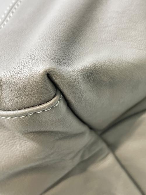 LONGCHAMP（ロンシャン）LONGCHAMP (ロンシャン) レザー2WAYバッグ グレーの古着・服飾アイテム