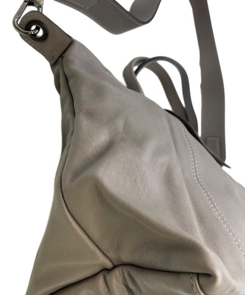 LONGCHAMP（ロンシャン）LONGCHAMP (ロンシャン) レザー2WAYバッグ グレーの古着・服飾アイテム