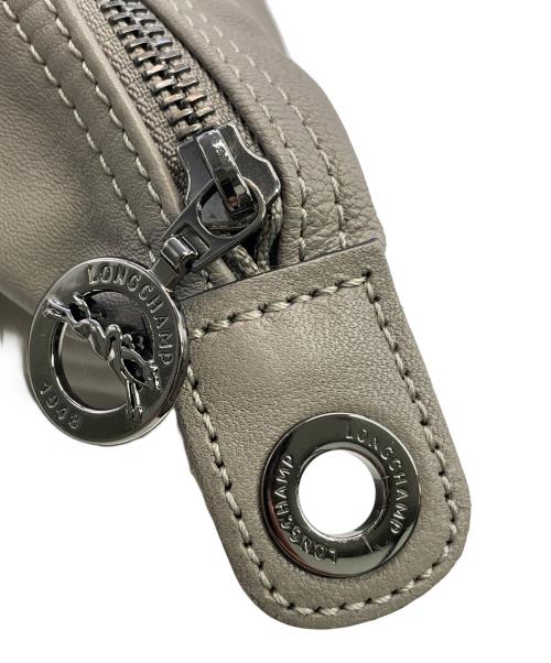 LONGCHAMP（ロンシャン）LONGCHAMP (ロンシャン) レザー2WAYバッグ グレーの古着・服飾アイテム