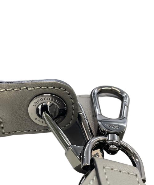 LONGCHAMP（ロンシャン）LONGCHAMP (ロンシャン) レザー2WAYバッグ グレーの古着・服飾アイテム