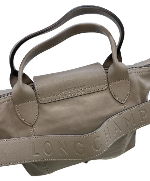 LONGCHAMP（ロンシャン）LONGCHAMP (ロンシャン) レザー2WAYバッグ グレーの古着・服飾アイテム