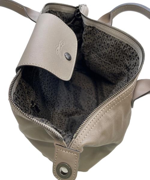 LONGCHAMP（ロンシャン）LONGCHAMP (ロンシャン) レザー2WAYバッグ グレーの古着・服飾アイテム