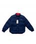 MIZUNO（ミズノ）の古着「MONOGRAM M REVERSIBLE DOWN JACKET」｜ネイビー