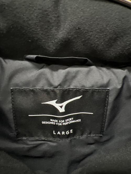 MIZUNO（ミズノ）MIZUNO (ミズノ) ダウンベンチコート ブラック サイズ:Ｌの古着・服飾アイテム