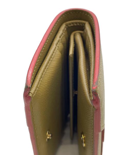 MARNI（マルニ）MARNI (マルニ) サフィアーノカーフスキンミニウォレット ベージュの古着・服飾アイテム