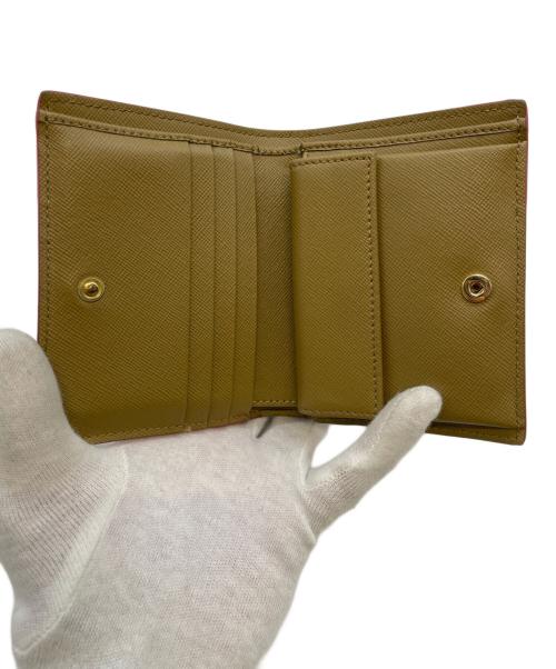 MARNI（マルニ）MARNI (マルニ) サフィアーノカーフスキンミニウォレット ベージュの古着・服飾アイテム