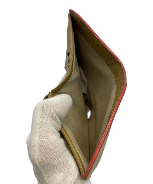 MARNI（マルニ）MARNI (マルニ) サフィアーノカーフスキンミニウォレット ベージュの古着・服飾アイテム