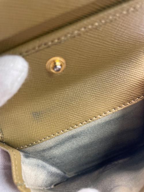 MARNI（マルニ）MARNI (マルニ) サフィアーノカーフスキンミニウォレット ベージュの古着・服飾アイテム