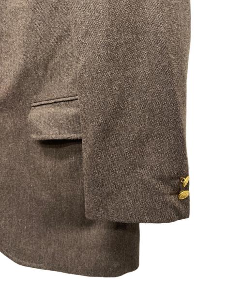 J.PRESS（ジェイプレス）J.PRESS (ジェイプレス) 金釦3Bテーラードジャケット ブラウン サイズ:Ｌの古着・服飾アイテム