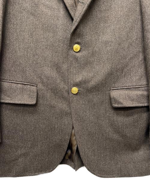 J.PRESS（ジェイプレス）J.PRESS (ジェイプレス) 金釦3Bテーラードジャケット ブラウン サイズ:Ｌの古着・服飾アイテム