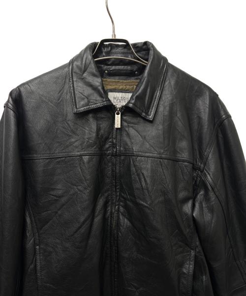 wilsons leather（ウィルソンズレザー）wilsons leather (ウィルソンズレザー) レザージャケット ブラック サイズ:Mの古着・服飾アイテム