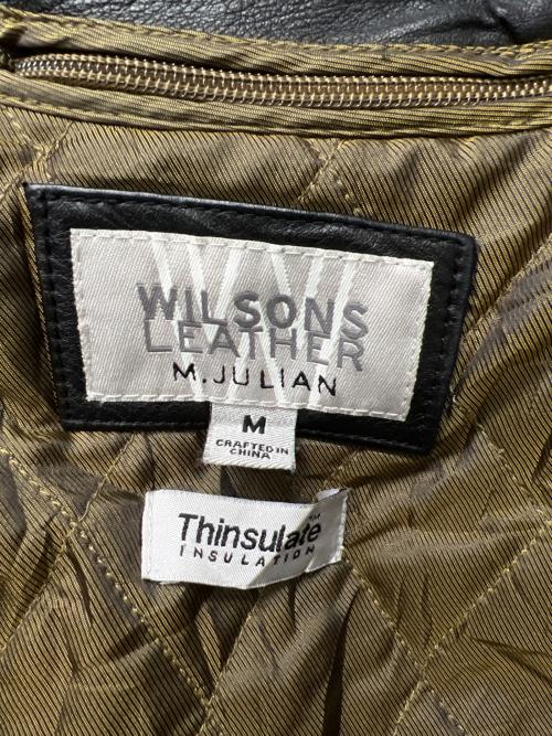 wilsons leather（ウィルソンズレザー）wilsons leather (ウィルソンズレザー) レザージャケット ブラック サイズ:Mの古着・服飾アイテム