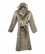 M-premierBLACKエムプルミエブラック）の古着「フーデッドリバーコート」｜ベージュ