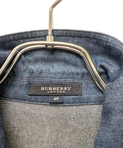BURBERRY LONDON（バーバリーロンドン）BURBERRY LONDON (バーバリーロンドン) シャツワンピース インディゴ サイズ:４０の古着・服飾アイテム