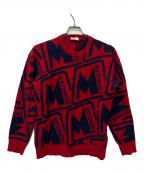 MONCLERモンクレール）の古着「セーター」｜レッド×ネイビー