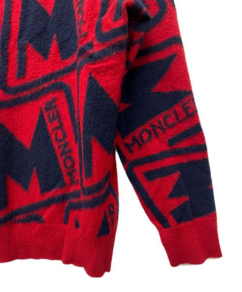 MONCLER（モンクレール）MONCLER (モンクレール) セーター レッド×ネイビー サイズ:Ｓの古着・服飾アイテム