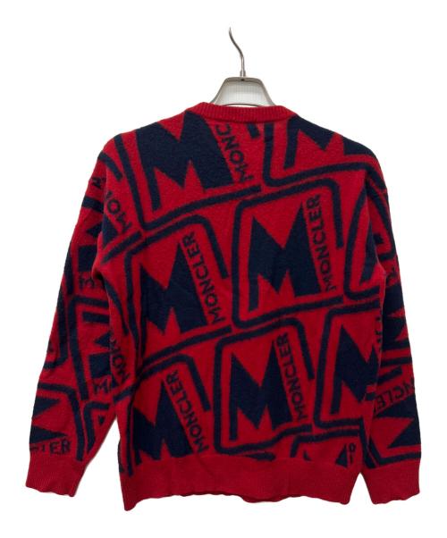 MONCLER（モンクレール）MONCLER (モンクレール) セーター レッド×ネイビー サイズ:Ｓの古着・服飾アイテム